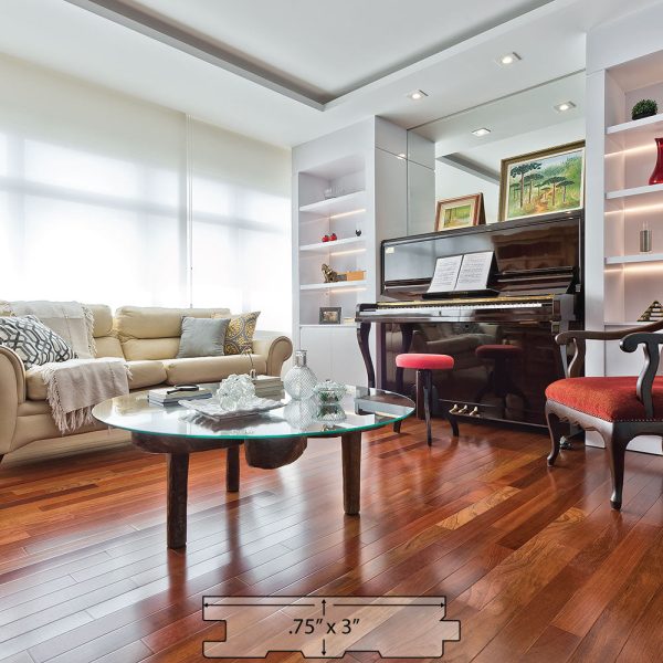 Brazilian Cherry (Jatoba) Solid Flooring 3″ Unfinished, $5.27 sqft Online Sale