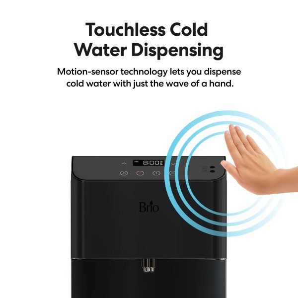 Brio Moderna Touchless Black Stainless Bottom Load Water Cooler Sale - Image 2