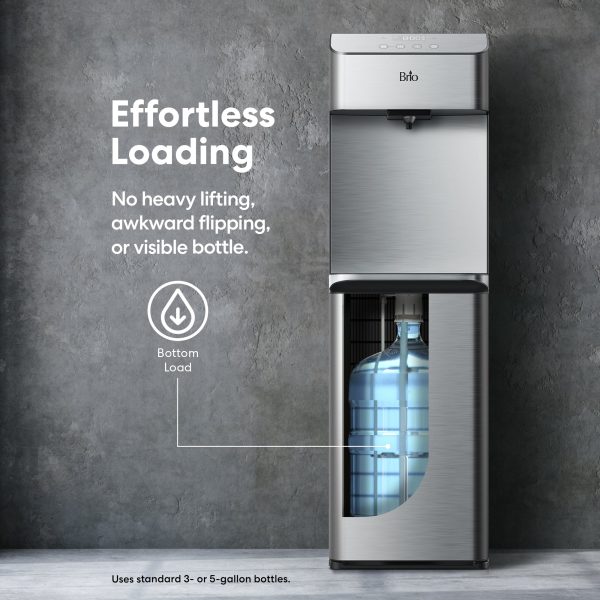 Brio Moderna 730 Series Self-Cleaning Bottom Load Water Cooler For Sale - Image 3