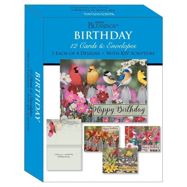 Garden Fence Birthday Boxed Cards SBEG22184 Sale