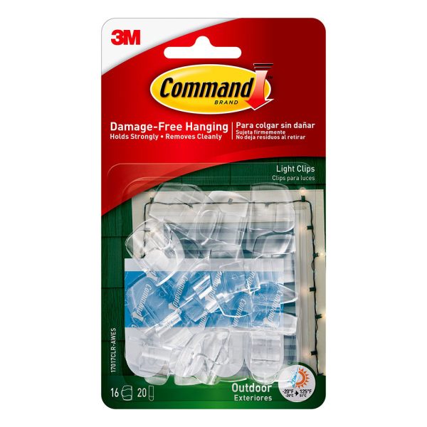 Command Outdoor Light Clips 17017CLR-AWES Online now