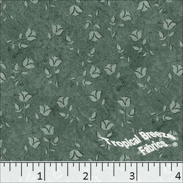 Standard Weave Poly Cotton Rosebud Fabric 5977 Supply