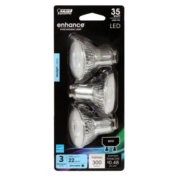 3-Pack 35W MR16 GU10 Enhance Reflector LED Light Bulbs MR16GU109 Cheap - Image 2